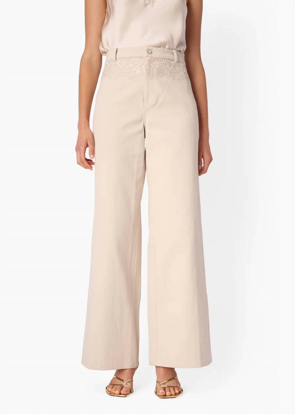 NEW CAMI NYC natali bull denim pants in oat